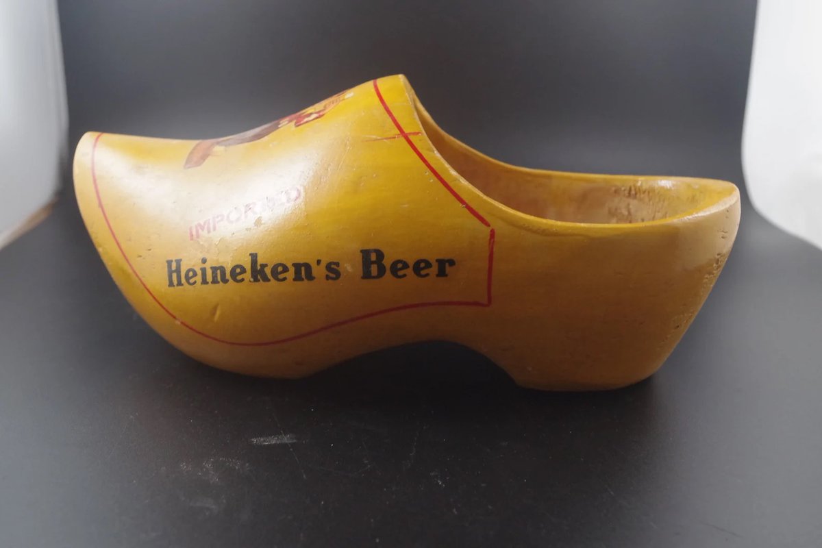 Heineken's Advertising Shoe  etsy.com/listing/106684… #etay #etsyseller #etsystore #etsyvintage  #heinbekens #heinekenshoe #woodenshoe #etsyshop #etsysmallbusiness