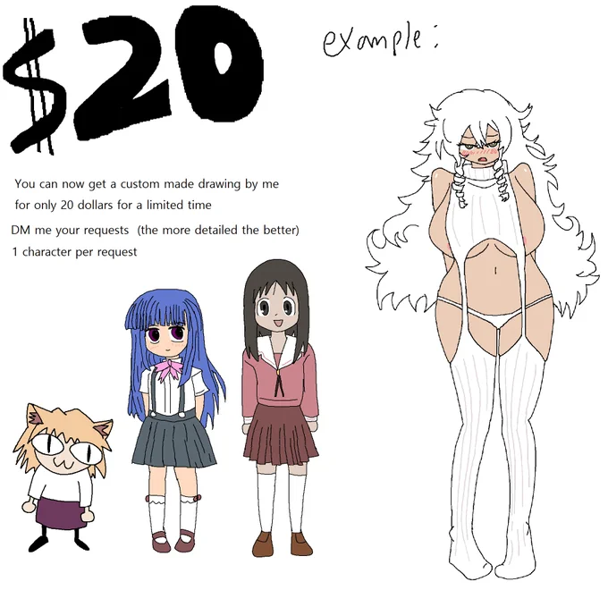 I am opening commissions for a limited time 