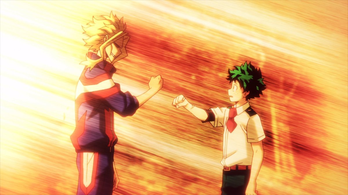 Alumno y maestro...
#MyHeroAcademia