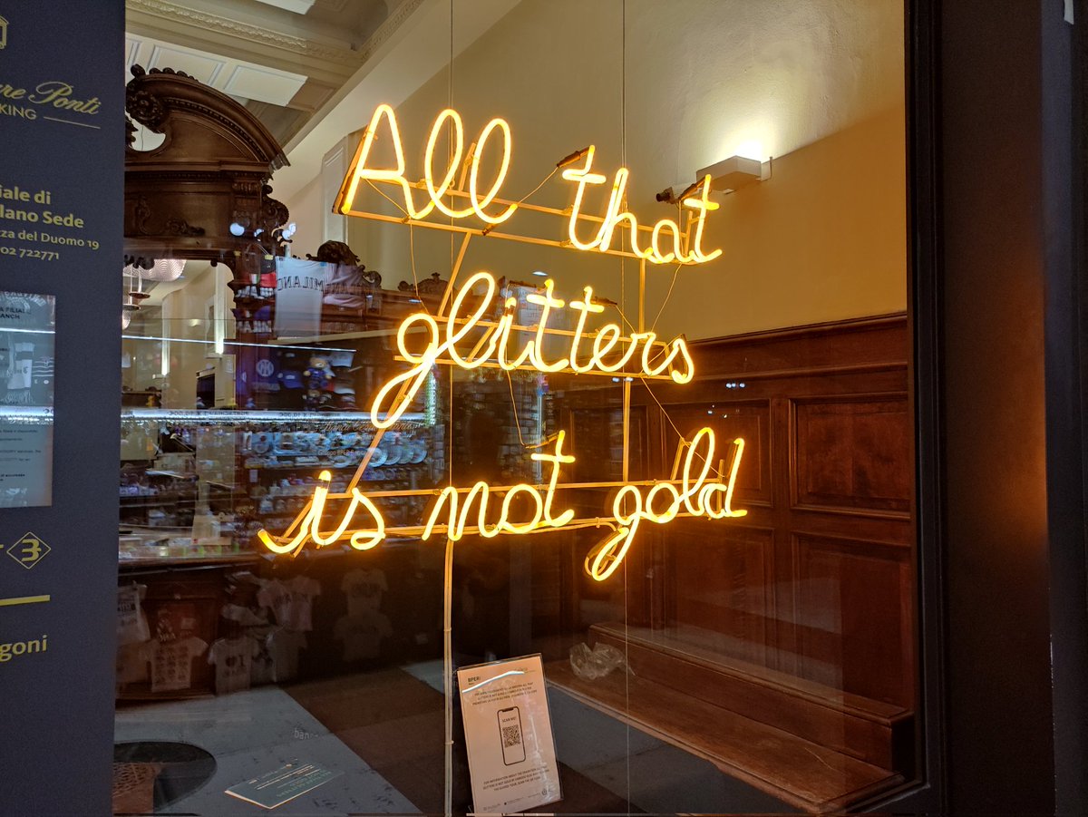 lgiappi's tweet photo. Mostra "All that glitters is not gold" di Fabrizio Dusi presso Banca Cesare Ponti Milano https://t.co/6o0x7k39pa