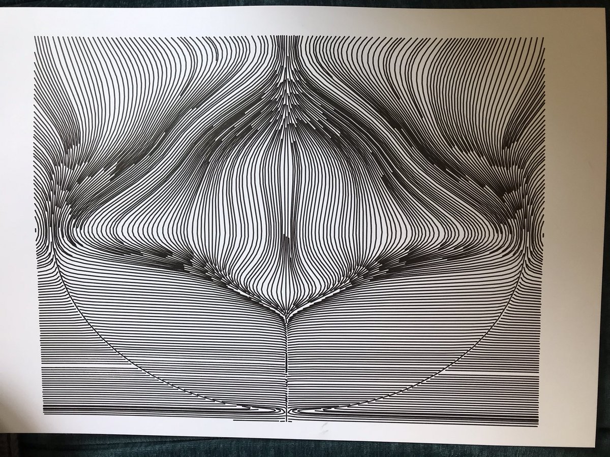 suzi_doodles's tweet photo. I think my penplotting art looks like a mantaray. And you? #penplotter #genrativeart #digitalart #illusrtationartist #artforsale #a3 https://t.co/gPHtYn9s5D
