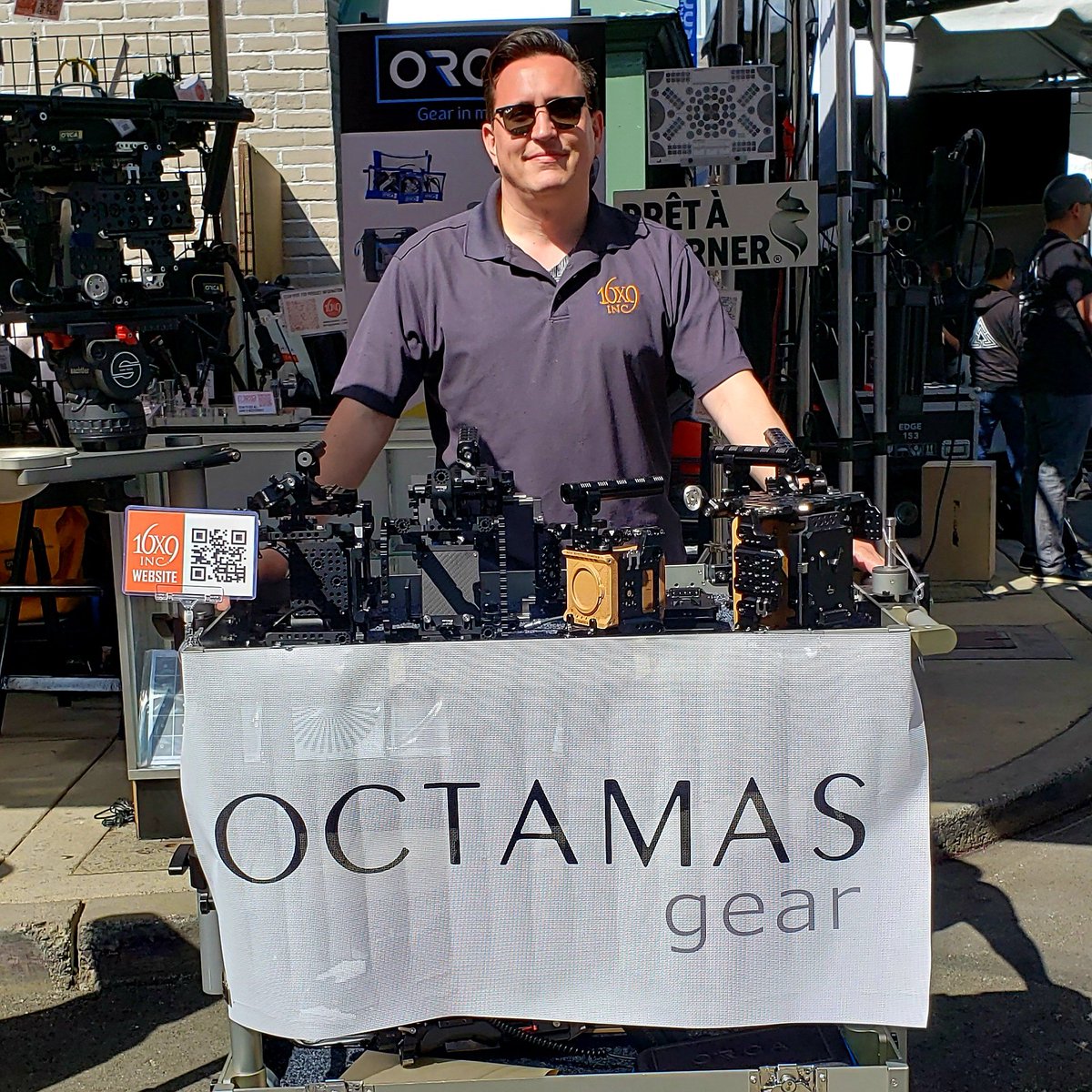 Come and learn all about the great camera cages from OCTAMAS Gear today at CineGear Expo L.A. at the 16x9 Inc. Booth Outdoors at Booth 70 #16x9Inc #OCTAMAS.gear  #OCTAMAS_gear #SWISScage #2023cinegearexpola #cameracage #camerarig