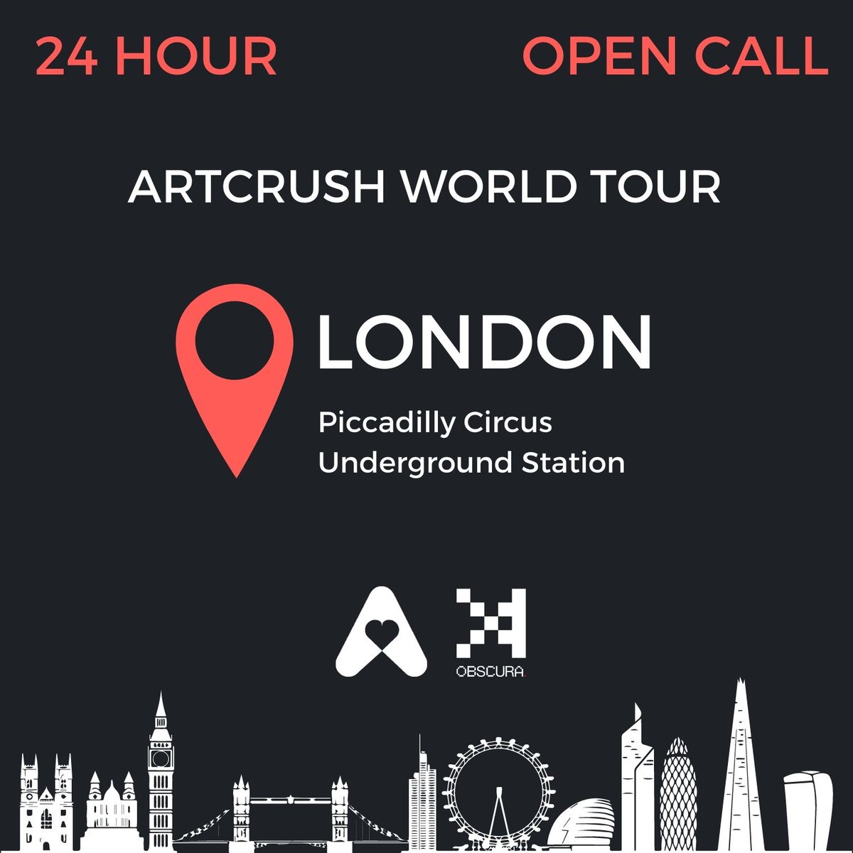📣📣 24 HOUR OPEN CALL📣📣

⚡️In partnership with <a href="/artcrush/"></a>, we have ONE spot available on  6  digital billboards in Picadilly Subway Station in LONDON🇬🇧🇬🇧🇬🇧

📥To enter: Submit your best piece on this tweet!

🖼️PORTRAIT FORMAT ONLY

🔁 RT + Tag 3 friends!