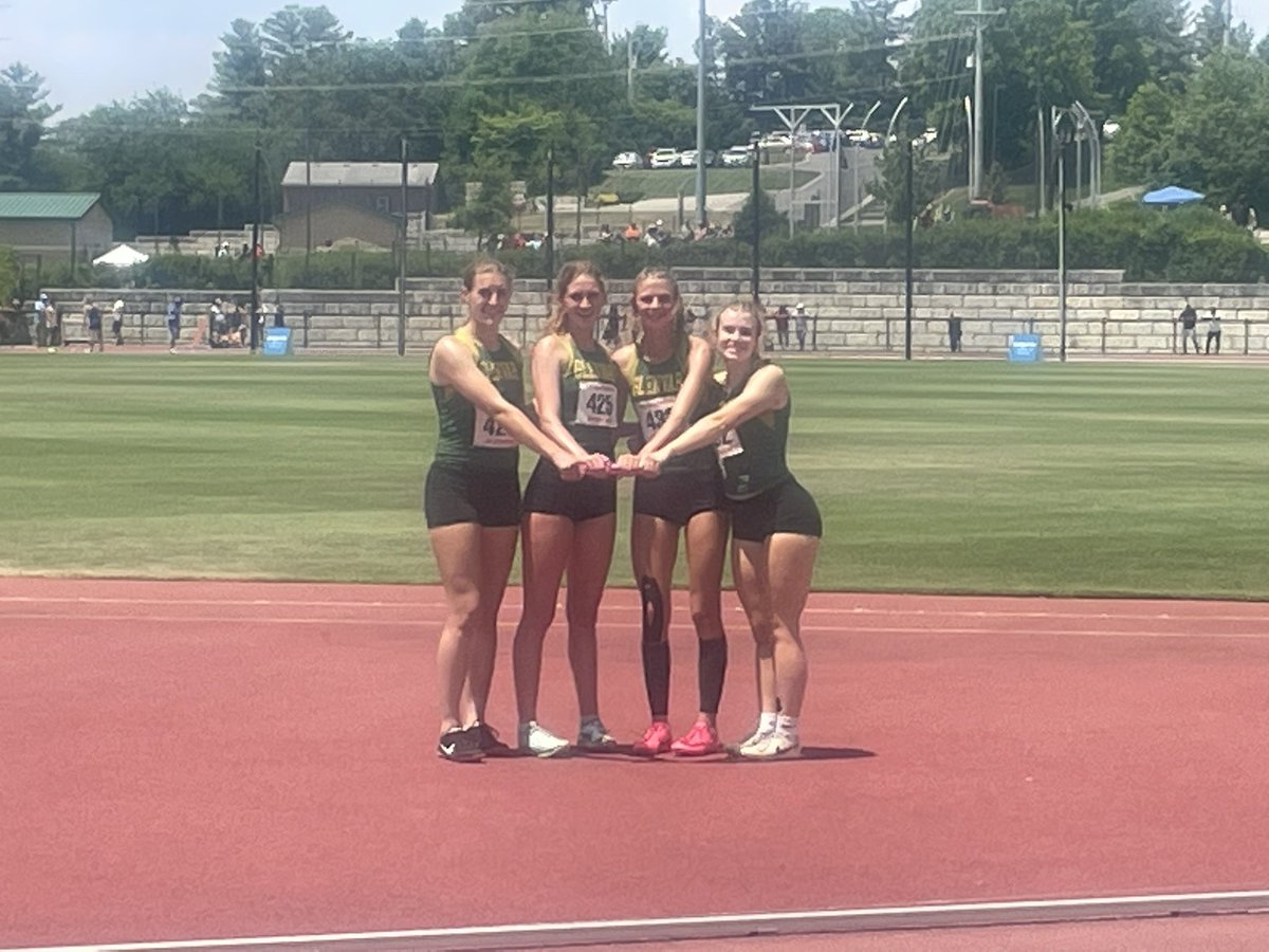 More State Champions! 

4x100 team of Rhyan Harris, Sydney Loder, Brooklyn Woolwine, and Mahre Swanson