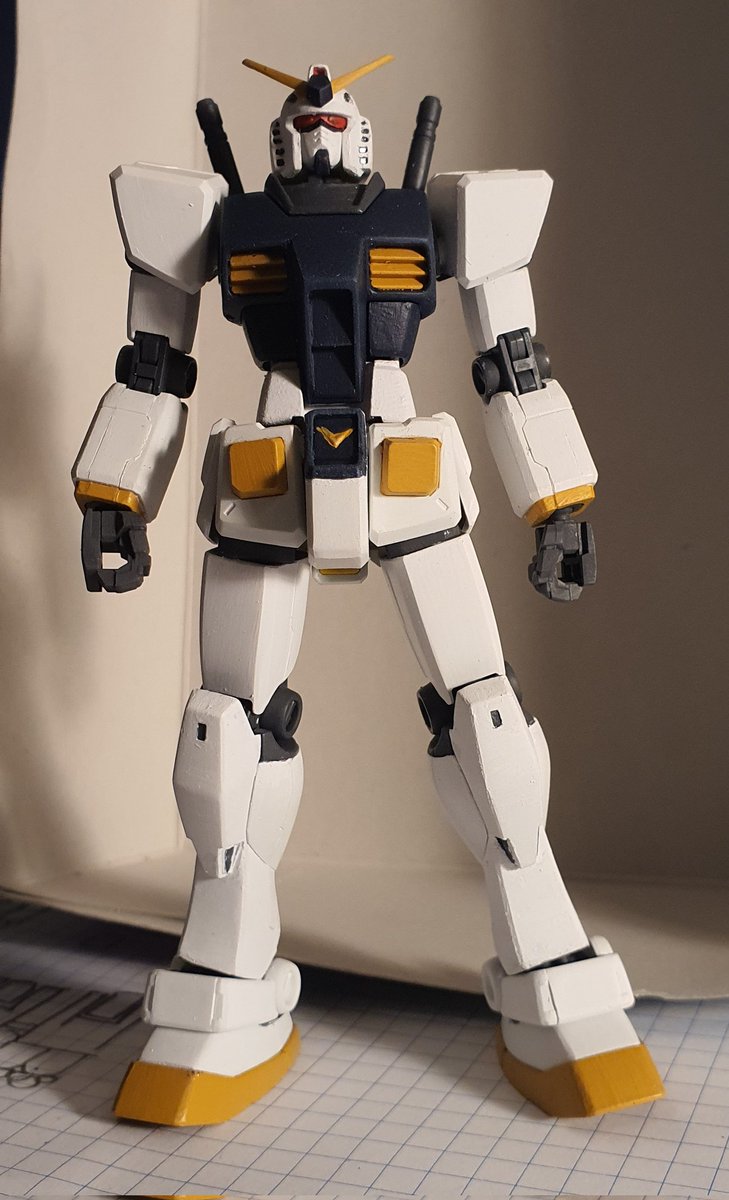 PurpleKeira97's tweet photo. Another painted RX-78, this time it's yhe HG Revive in Mudrock colours! I decided to give some more detailing a go, mainly on the feet but also few other bits here and there. Not perfect, but I'm slowly getting there!
#gundam #gunpla #customgunpla #paintedmodel #rx78 https://t.co/X3rKoPExhQ