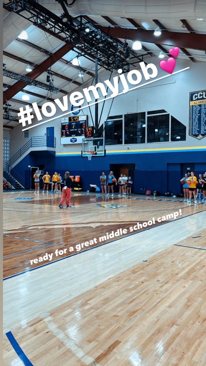 Middle School Camp!! 💙💛 🏀#faithfamilybasketball #overnight Faith/Fear <a href="/my_ccu/">Colorado Christian University</a> <a href="/ccu_wbb/">CCU Womens Basketball</a>