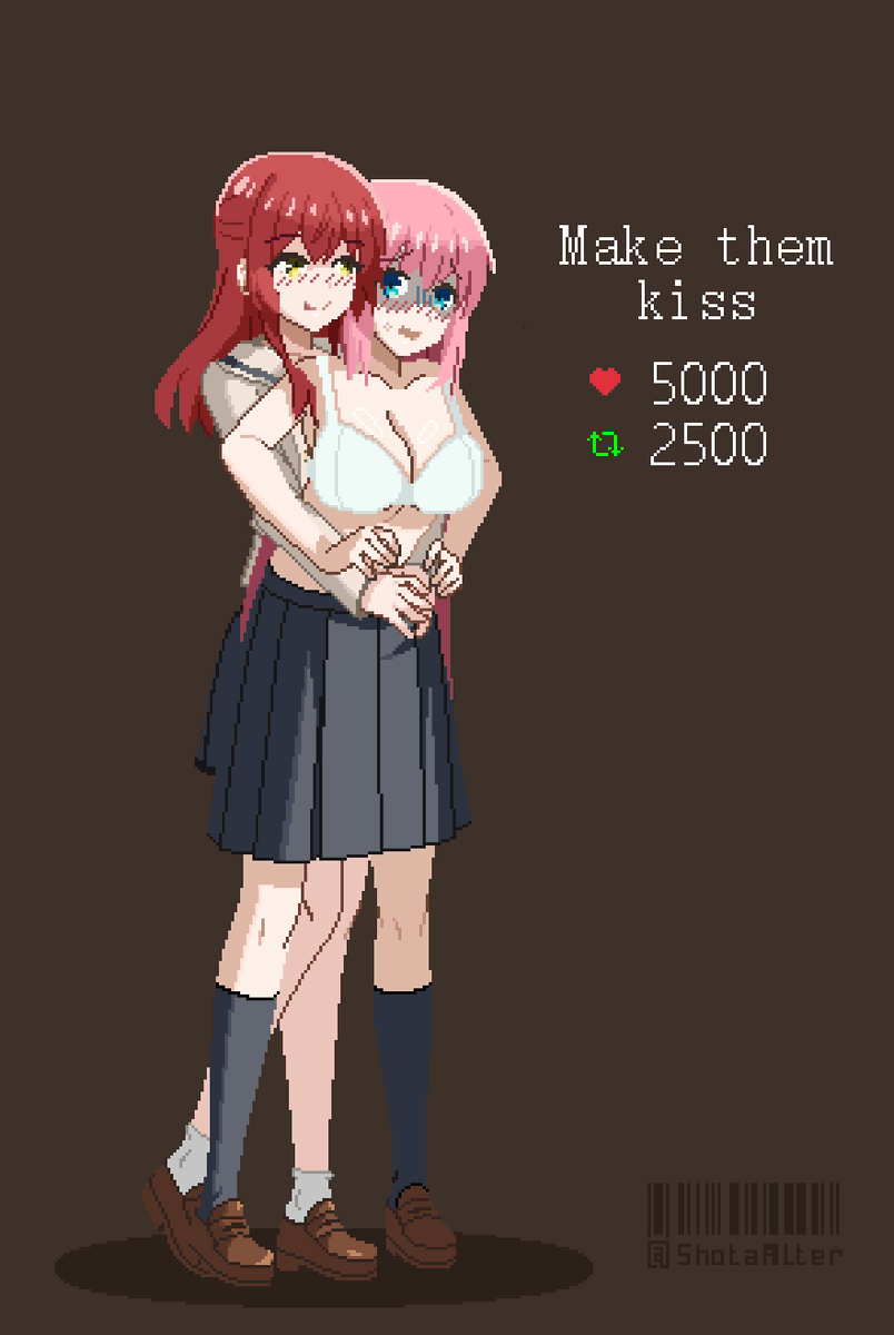 ShotaAlter's tweet photo. road to a Yuri scene part 4  

#pixelart #ドット絵 #ぼっちざろっく #bocchitherock https://t.co/9jUHz11geP