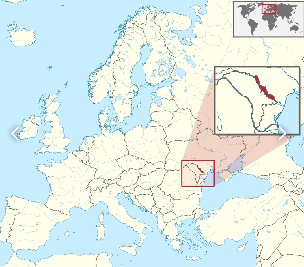 Nunca habia escuchado hablar de Transnistria.

Declaró su independencia de Moldavia, pero prácticamente nadie la reconoció. Hay ahí unos 1.500 soldados rusos que podrían transformarse en objetivo de Ucrania, pues Moldavia dice que le da permiso para entrar ahí...