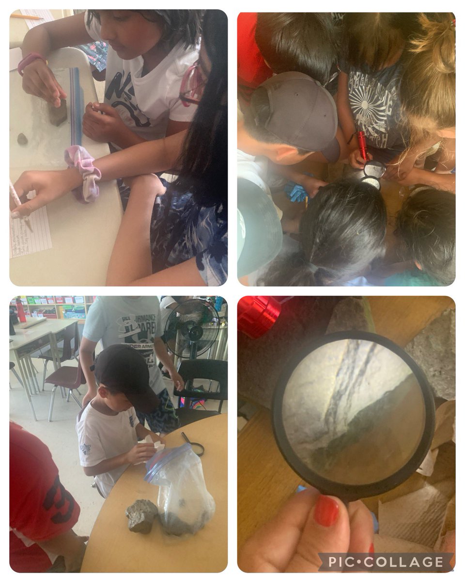 What makes one rock different than another? How might we classify rocks? There were some characteristics we noticed right away! Lots of great discoveries and connections being made as we bring our findings back into the classroom after our rockhounding field trip.