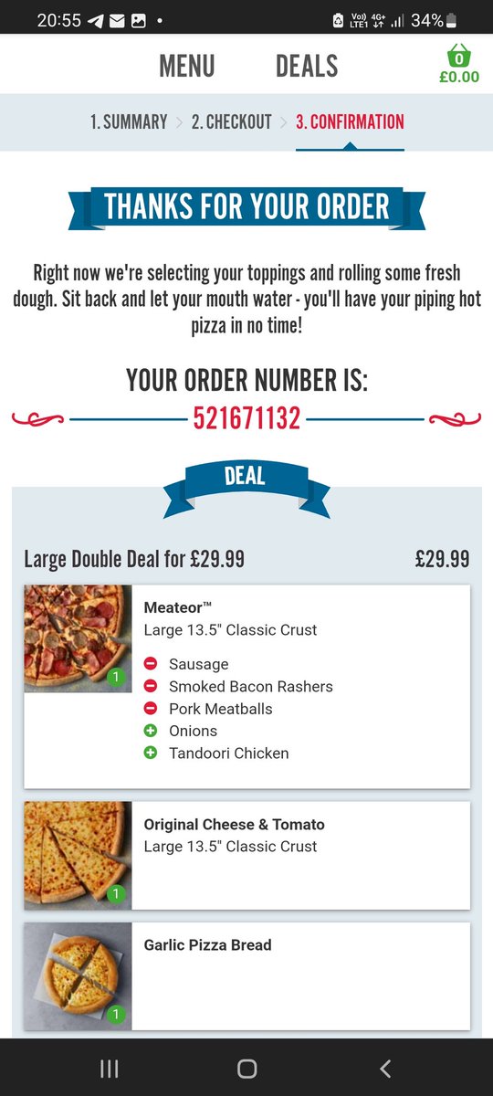 Active till late half price domino's 🍕 vouched by many ❤️