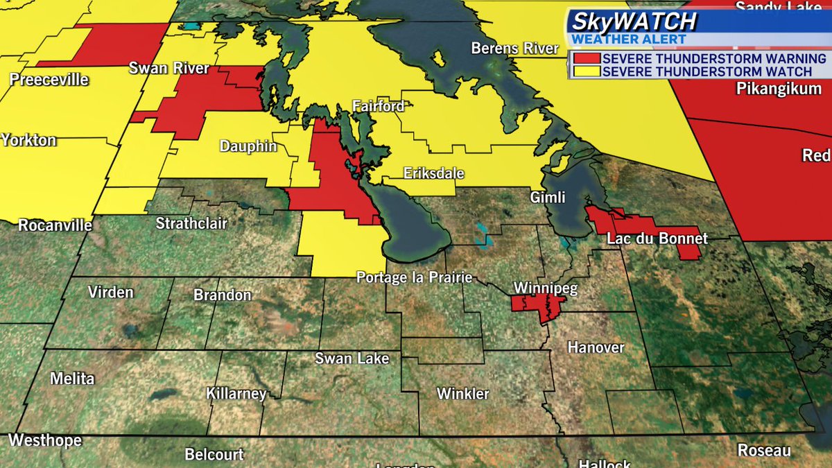 CTV News Winnipeg on Twitter "A severe thunderstorm watch or warning