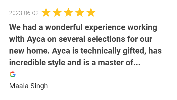 ByDesignHouston's tweet image. New 5.0-star Review: "We had a wonderful experience working with Ayca on several selections for our new home....
