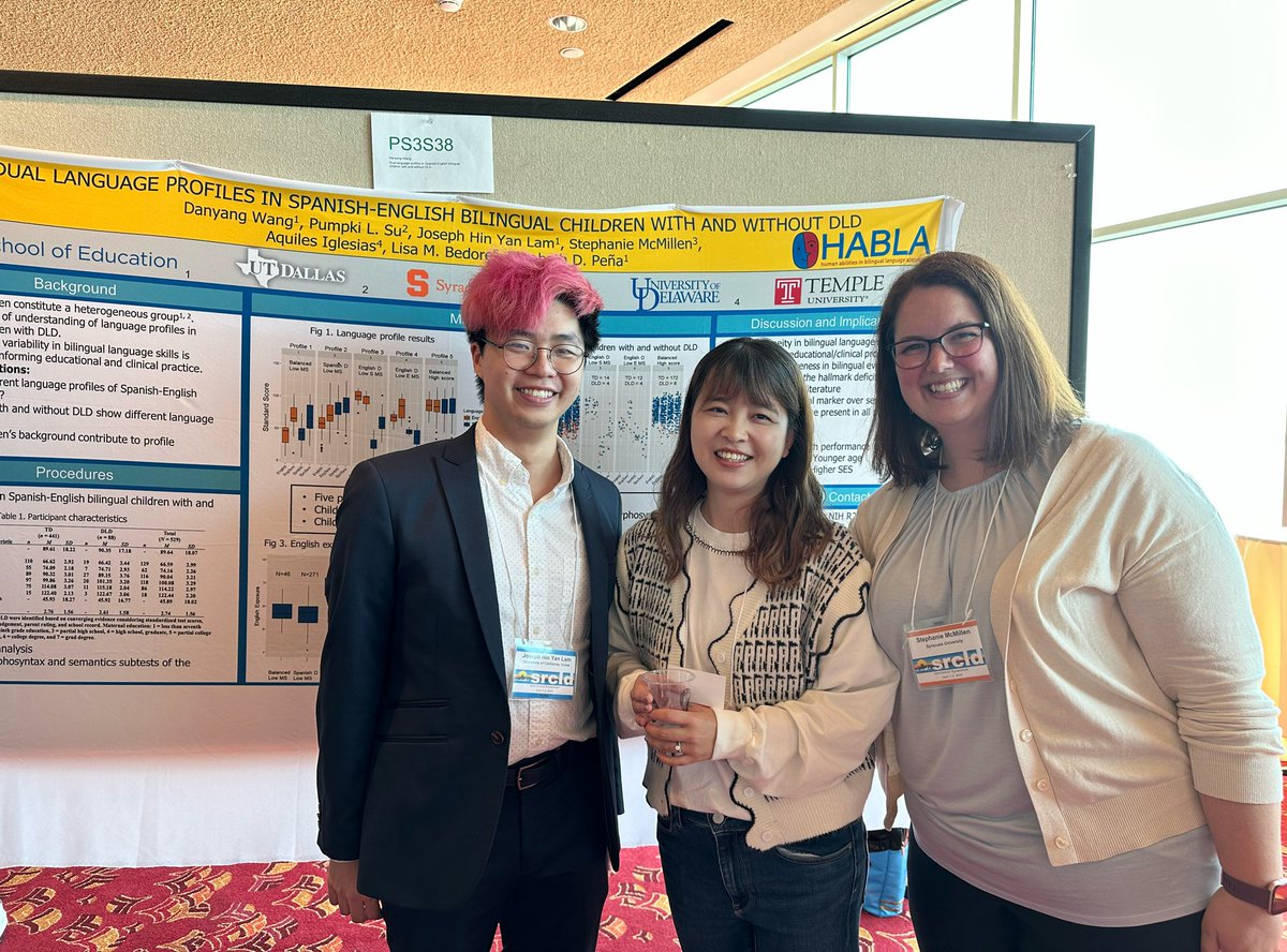 Danyang Wang (@wangdanyang) on Twitter photo Presenting in SRCLD2023 with my amazing colleagues! #srcld <a href="/HABLAlab/">Human Abilities in Bilingual Language Aquisition</a> Presenting in SRCLD2023 with my amazing colleagues! #srcld <a href="/HABLAlab/">Human Abilities in Bilingual Language Aquisition</a>