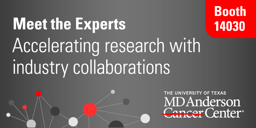 Want to accelerate your research with industry collaboration?

Learn how from our Jean Gilbert, Dr. Tim Heffernan and Dr. Timothy Yap on June 4 from 9 – 9:30 a.m. in booth 14030 at #ASCO23. <a href="/jeangilbert_/">Jean Gilbert</a> @TimHeff5 <a href="/ASCO/">ASCO</a> #EndCancer [2/8]
