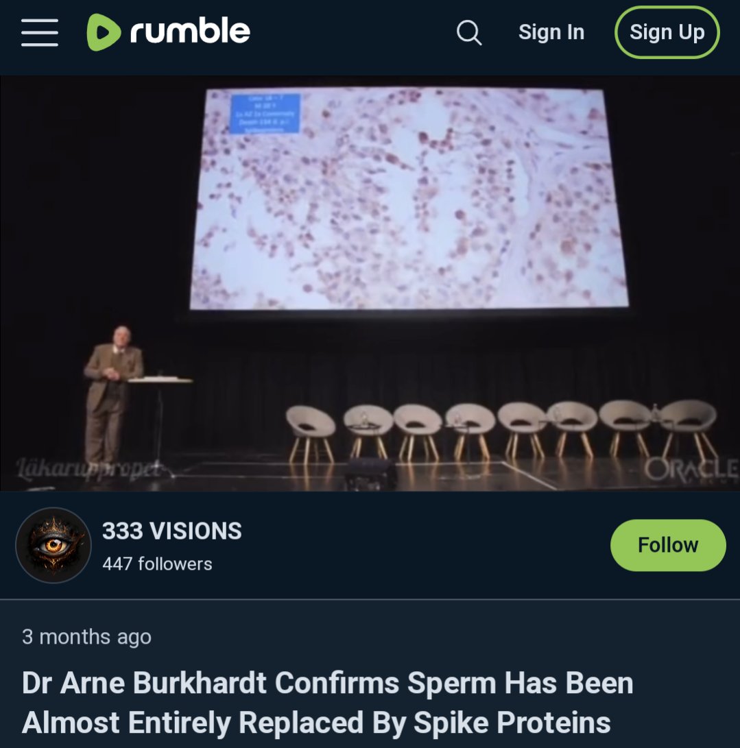 Arne Burkhardt of Doctors For Covid Ethics has died. He recently claimed that spike protein can 'entirely replace' sperm in your testes after vaccination, and advised women 'not to plan motherhood from a man who was vaccinated'. 😳

Needless to say, this claim was bollocks. 🙄