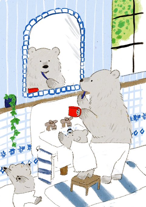 「plant polar bear」 illustration images(Latest)