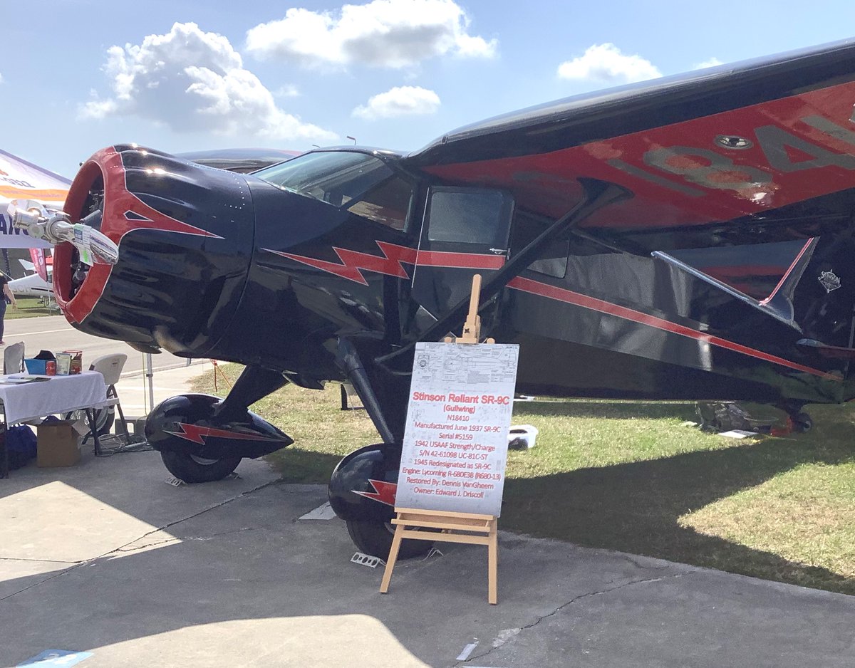 One of our favorite designs, the #SNF23 Reserve Grand Champion - Antique award went to Edward J. Driscoll's 1937 Stinson Reliant SR-9C.  Did you see it at the Expo?  What's your favorite antique design?