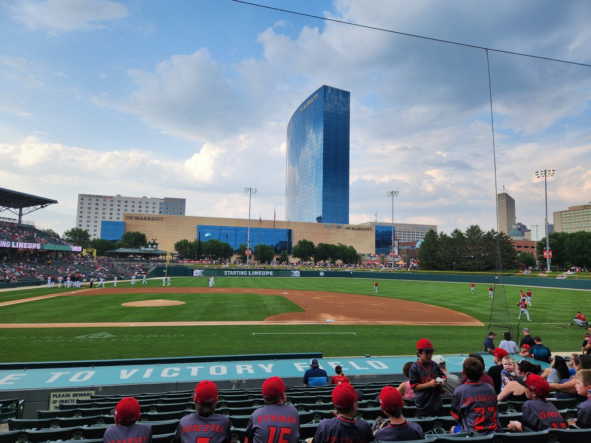 Back in the Sanctuary on a beautiful evening in Indy
<a href="/indyindians/">Indianapolis Indians</a> 
<a href="/SchumacherBruce/">Bruce Schumacher</a> 
#AtTheVic