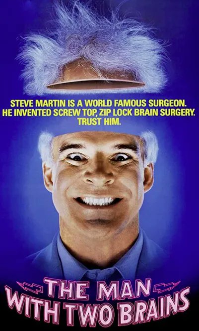 The Man With Two Brains was released on this date in 1983 🎬😂