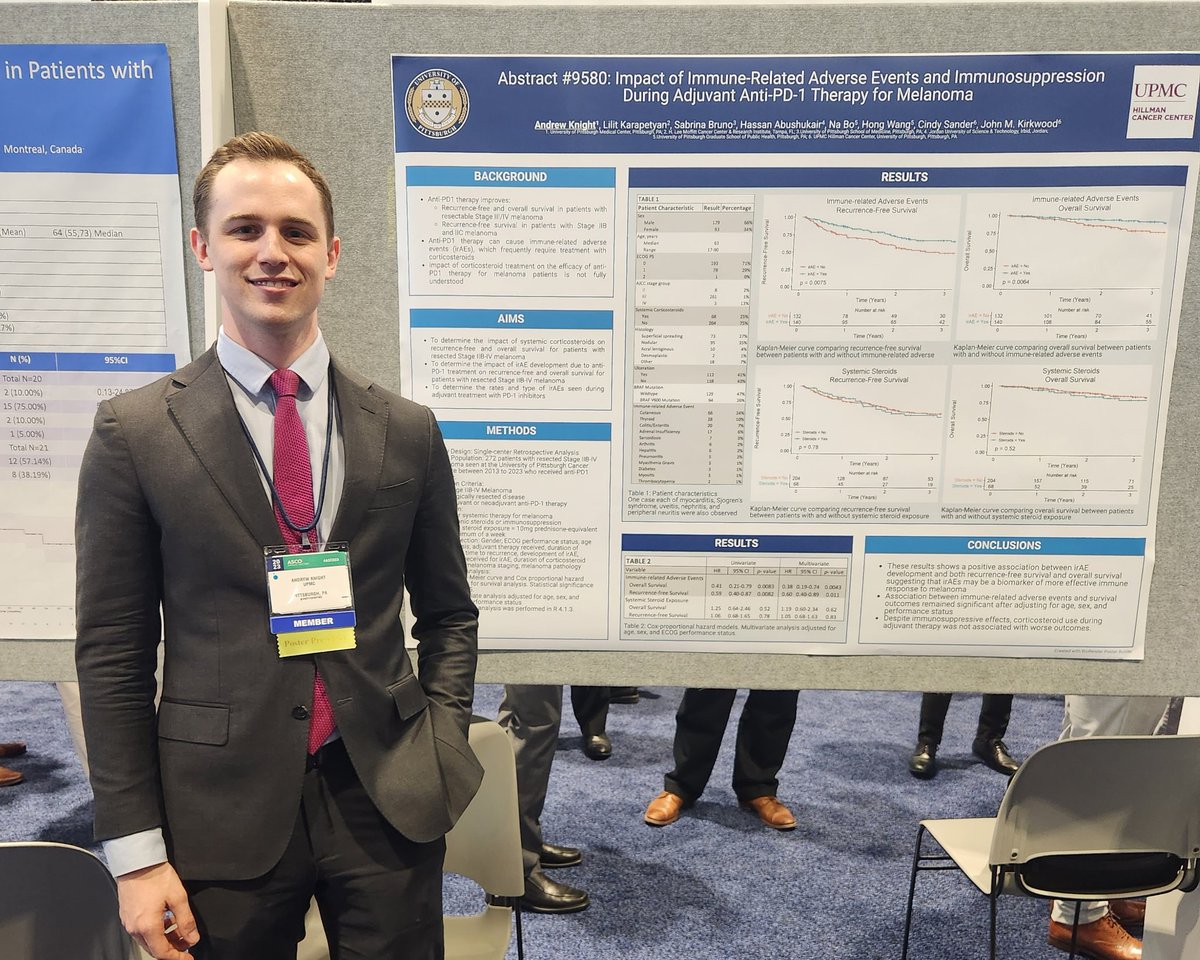 Highlight of #ASCO23 to have such incredible questions and amazing support. Thank you to everyone who came by my poster. #Melanoma #Immunotherapy