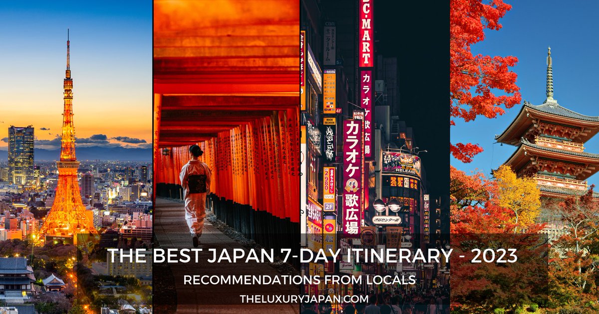 TheLuxuryJapan's tweet image. We have made sample itineraries for Japan 7-day trip at theluxuryjapan.com for your unforgettable travel🇯🇵

#japan #japanfan #beautifuldestinations  #ilovejapan #kyotojapan #ilovetokyo #ilovekyoto #iloveosaka #visitjapan #tokyotravel2023