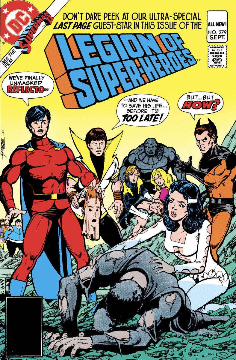 the first 𝗟𝗘𝗚𝗜𝗢𝗡 𝗢𝗙 𝗦𝗨𝗣𝗘𝗥 𝗛𝗘𝗥𝗢𝗘𝗦 comic I bought was … 𝗟𝗦𝗛 #279 (1981) 

@LegionBlog @BringBackLSH 

#LongLiveTheLegion 
#LegionOfSuperHeroes