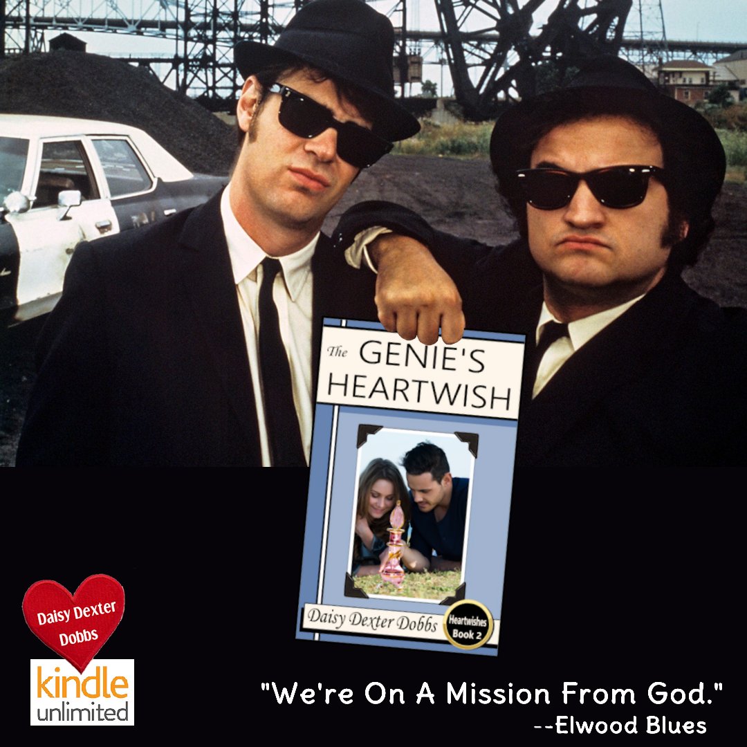 DaisyDDobbs's tweet photo. The Genie’s Heartwish
Paranormal Romantic Comedy 
Heartwishes series: book 2  
Kindle Unlimited

#romanticcomedy #romcom #paranormalromance #contemporaryromance #romancebooks #KindleUnlimited #kindleunlimitedseries #kindleunlimitedbooks #BluesBrothers #indieauthor https://t.co/6W3M16rGrW