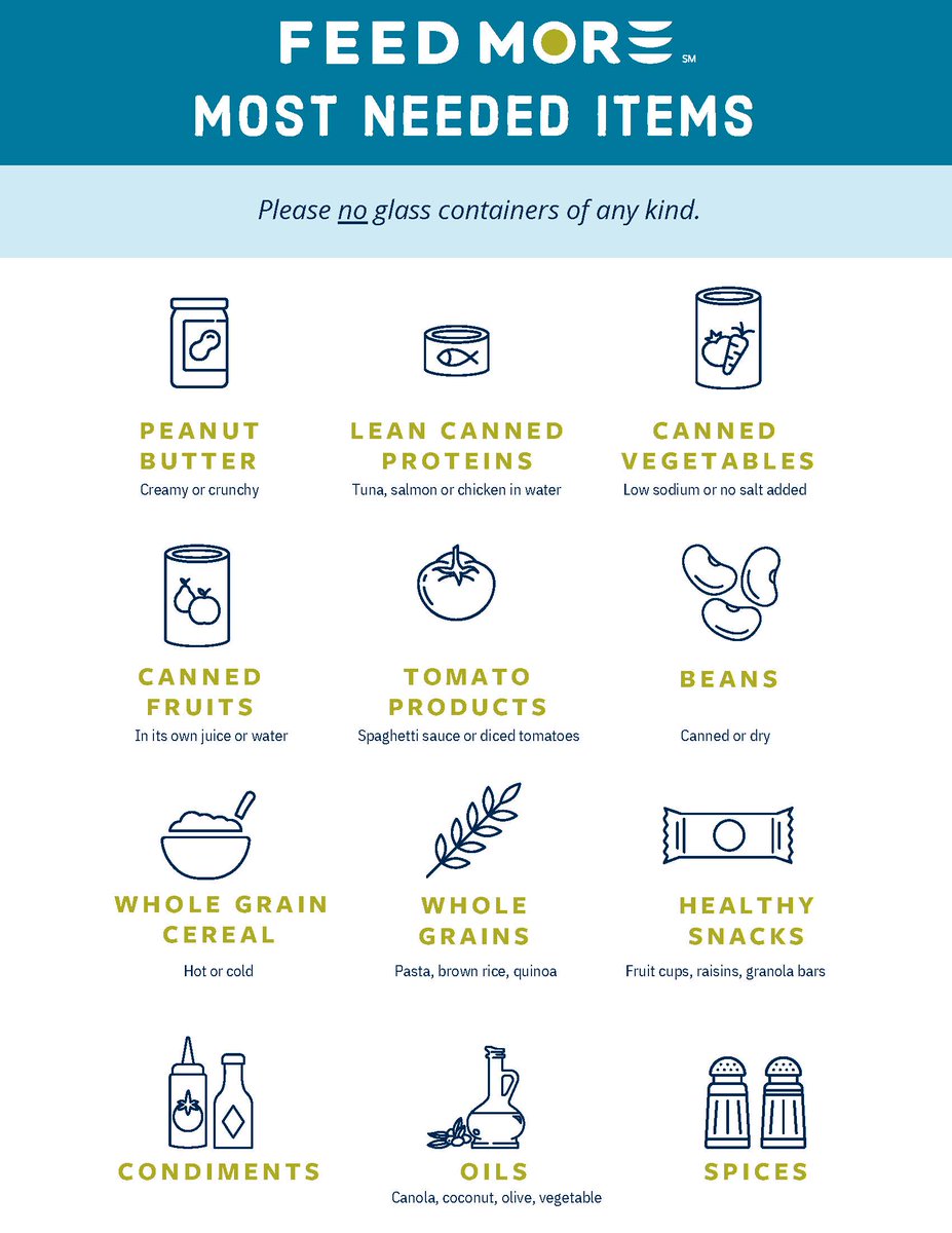 Did you know that in addition to #Pantry staples like #PeanutButter and pasta, we accept condiments, spices and cooking oils? #HungerRelief #FoodAssistance #FeedMore