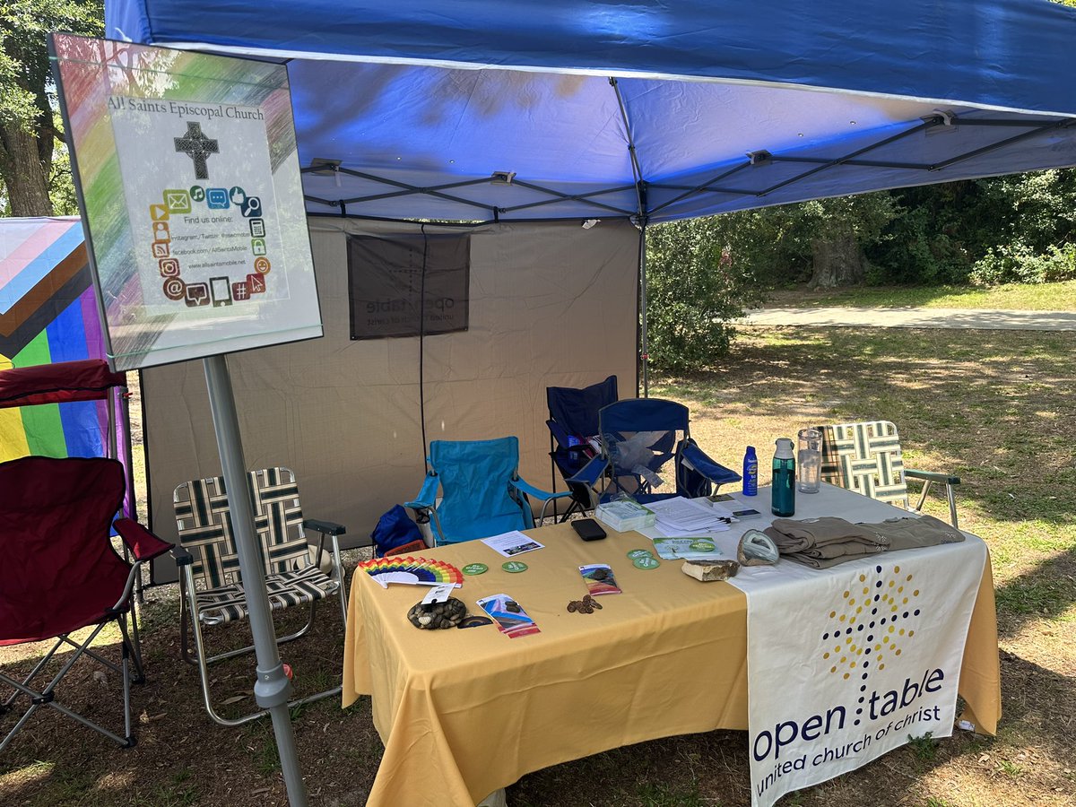 ASECmobAL's tweet image. If you’re at #colorfairhooewithpride2023 #cfwp2023 come find our tent we’re sharing with Open Table UCC of Mobile. We’re located nect to the @PrismUnitedAL tents up front near the entrance. Come see us!