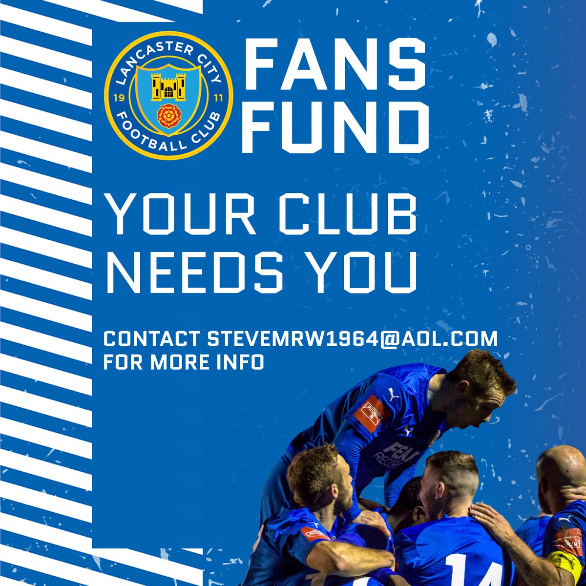 🔵⚪️𝗙𝗔𝗡𝗦 𝗙𝗨𝗡𝗗⚪️🔵

You can pledge between £5 and £40 per month and the money goes direct to the club! Contact Steve Wright at stevemrw1964@aol.com for more info and to set up a pledge!

#OurCity • #COYDB • #ADAW