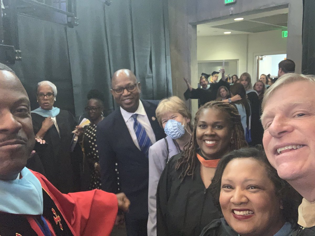 There’s nothing but smiles and excitement at Catonsville HS graduation. Look who I ran into…former Board member Dr. Hager and family.  We are ready so let’s graduate some seniors.