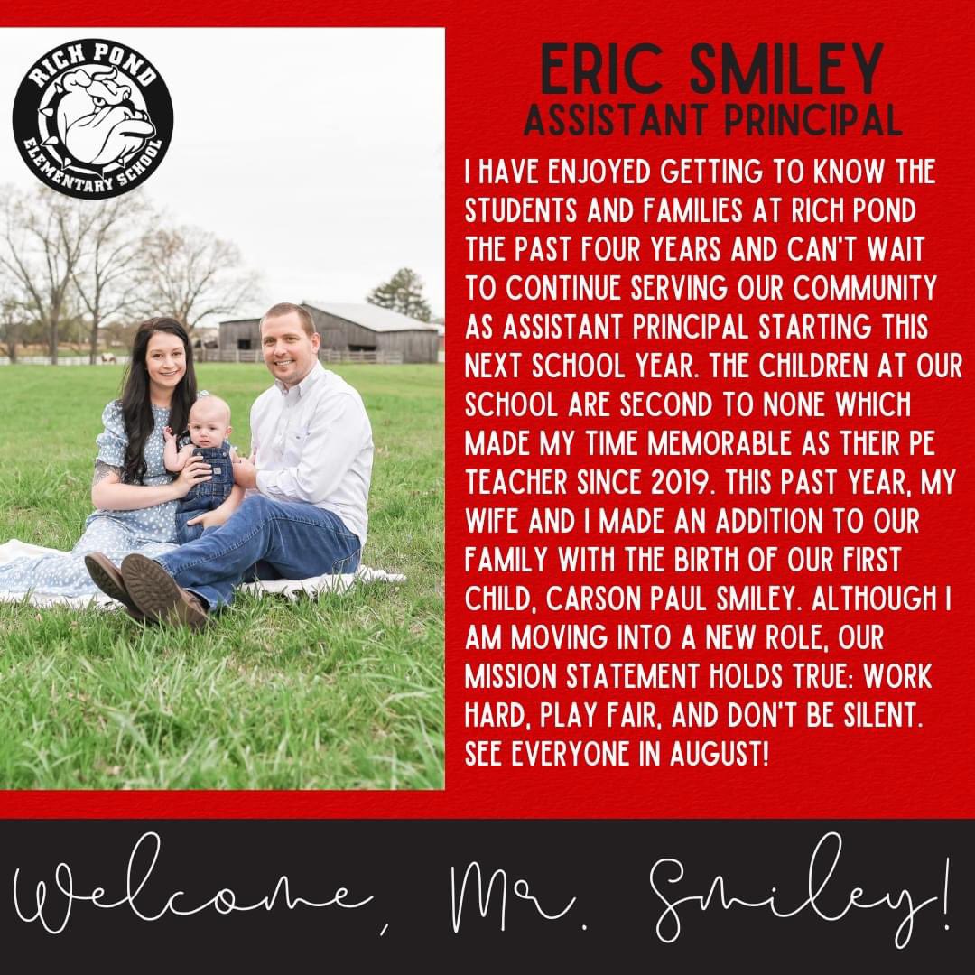 Excited to continue to work at Rich Pond but in a different role! #GreatnessBeginsHere