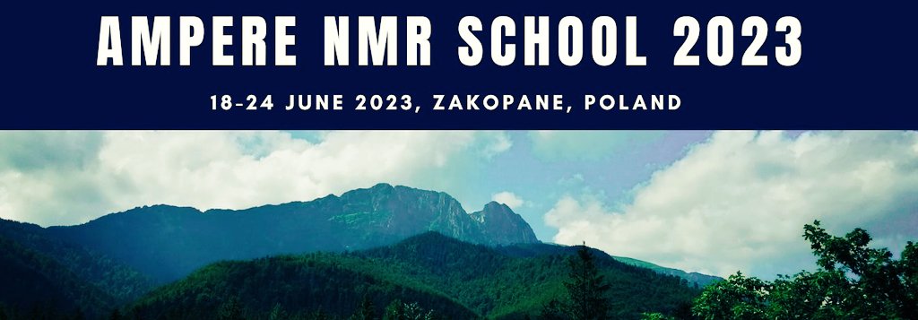 AmpereNMR's tweet photo. Counting down to the end of registration 👉June 5th!!
And counting down to the event itself
🗓️18-24.06.2023
🇵🇱Zakopane, High Tatra Mountains, Poland
See you in two weeks!
#NMR #NMRchat #diffusionNMR #FFC #MRI #MagicAngle https://t.co/0ZxU8x0IX7