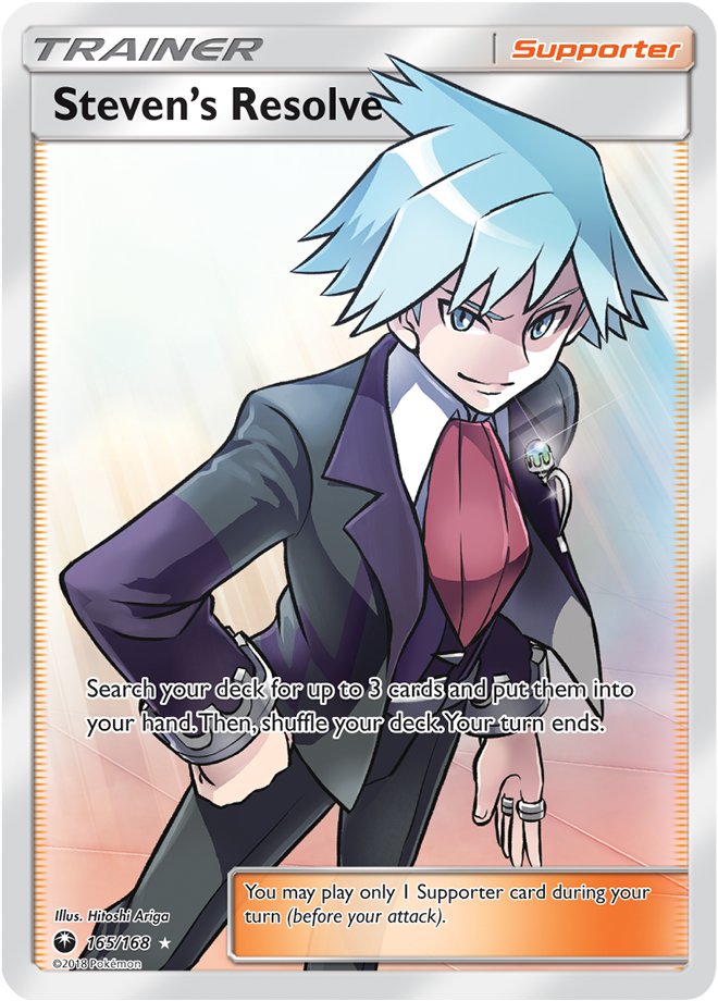 PokemonTCG's tweet photo. ☄️ Metagross ❌ Steven's Resolve ☄️ #TCGthrowback https://t.co/TBc0AK3SLf