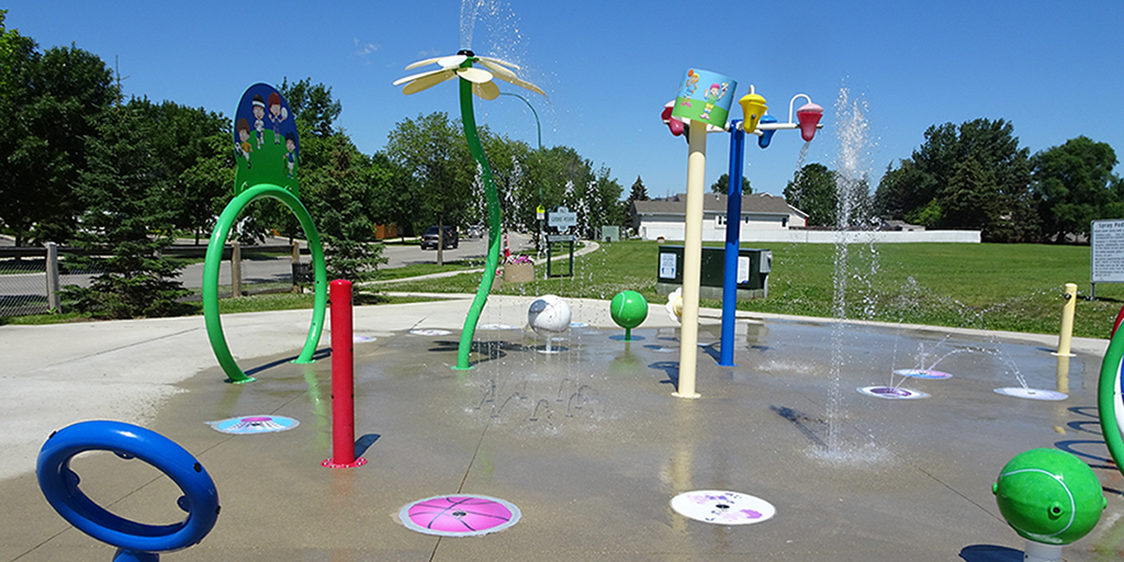 City of Winnipeg on Twitter splash with us! Spray pads are now