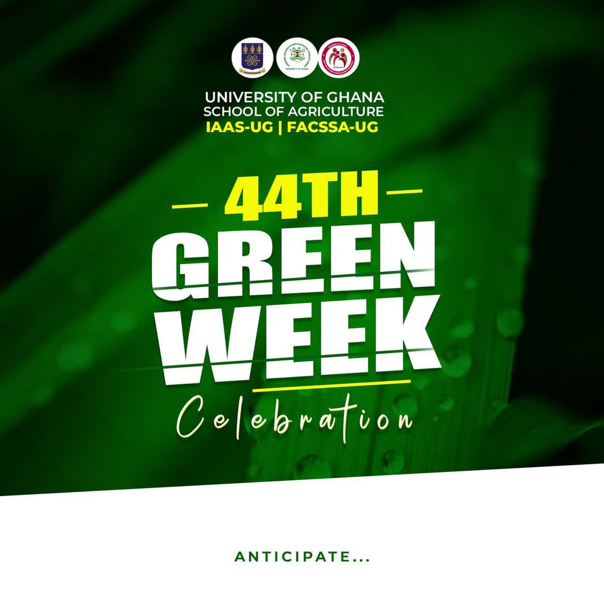 Facssa_official's tweet photo. 🌿 Brace Yourself for an Epic Green Week Extravaganza!!!
Mark your calendars and prepare for an electrifying experience like no other! 🌿✨
Green Week, This June📆🔥.@IAASUG #facssaug @Facssa_official https://t.co/vLr5QEaSbT
