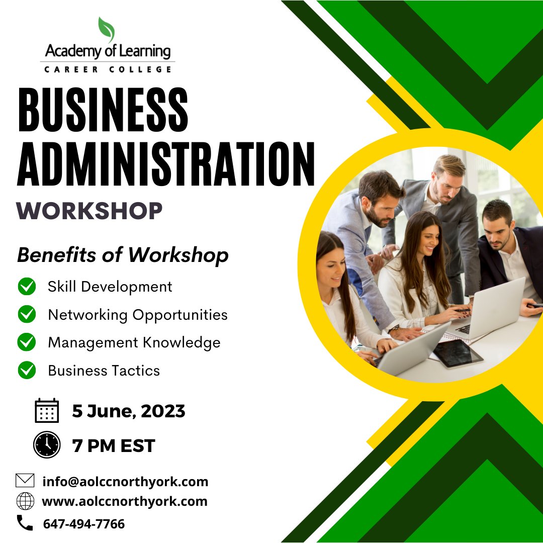 📢 Join us for an empowering Business Administration Workshop!
🔗Register now: aolccnorthyork.com/events/free-bu…

Contact us:
🌐 aolccnorthyork.com/contact-us/

#BusinessAdmin #Workshop  #CorporateSuccess #BusinessStrategies #ontario #canada #toronto #brampton #onlinelearning #freeworkshop