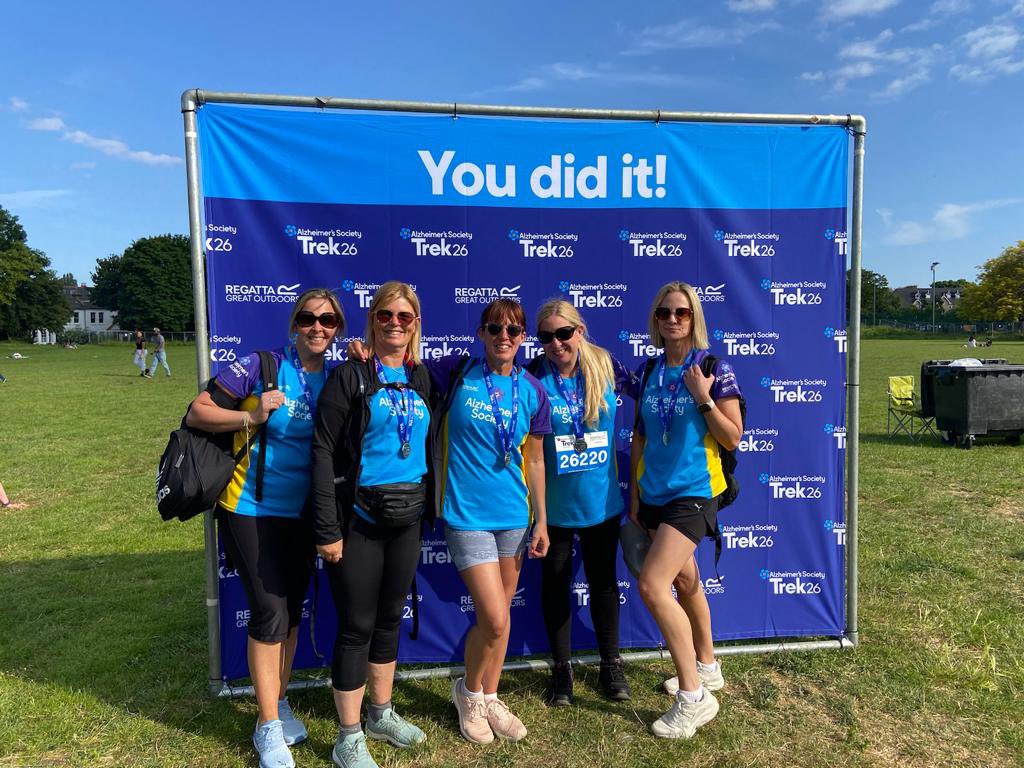 #trek26 - great organisation, snacks and support along the way.  Over £2k raised for Alzheimer’s - 26 miles has never seemed so far!