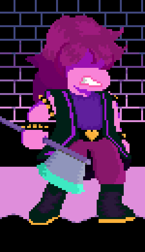 gustholomules's tweet photo. A MONSTER, 

#DELTARUNE https://t.co/mtpXLg91JK