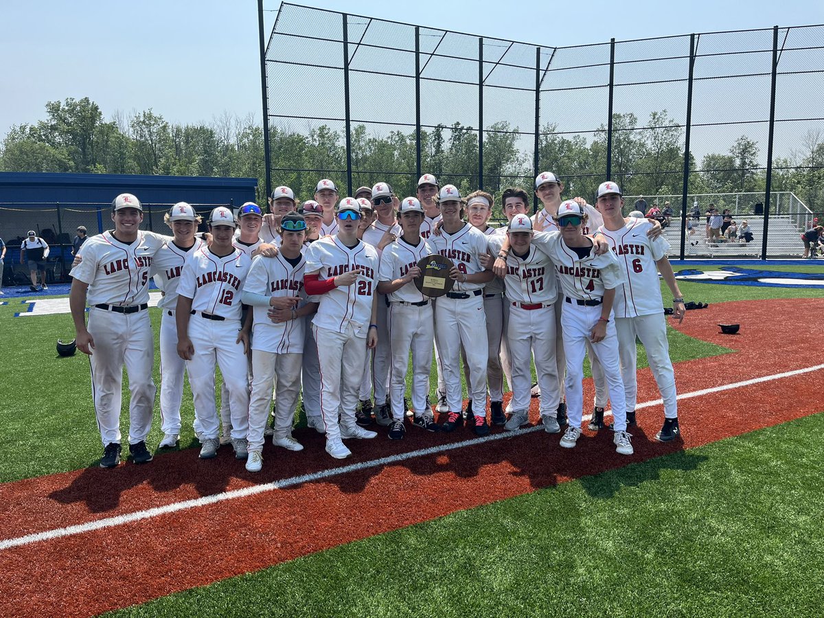 Lancaster Baseball (@lhsvarbaseball) on Twitter photo Class AA Far West Regional Champions! On to states with a 1-0 walk off win in the 11th. <a href="/_Jackhar_/">Jack Harrington</a> was dominant, <a href="/ethan_bak27/">Ethan Bak</a> stellar in relief and a well placed ball by <a href="/hauck_konner/">Konner Hauck</a> scored Bak for the win!! <a href="/LHS_Athletics1/">Lancaster Athletics</a> <a href="/WNYTomPrince/">Tom Prince</a> <a href="/Sec_VI_Baseball/">Section VI Baseball</a> @PBRNewYork Class AA Far West Regional Champions! On to states with a 1-0 walk off win in the 11th. <a href="/_Jackhar_/">Jack Harrington</a> was dominant, <a href="/ethan_bak27/">Ethan Bak</a> stellar in relief and a well placed ball by <a href="/hauck_konner/">Konner Hauck</a> scored Bak for the win!! <a href="/LHS_Athletics1/">Lancaster Athletics</a> <a href="/WNYTomPrince/">Tom Prince</a> <a href="/Sec_VI_Baseball/">Section VI Baseball</a> @PBRNewYork