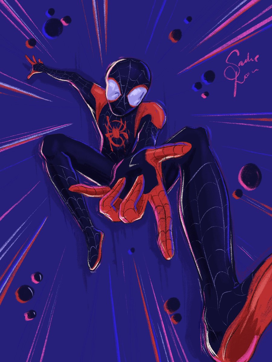 Omg! Omg! It’s Spider-Man ! It’s Spider-Man!!!!

#SpiderMan #SpiderManAcrosstheSpiderVerse #AcrossTheSpiderVerse #MilesMorales #illustration https://t.co/MtHkTkSw5S