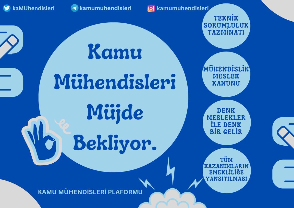 Kamu Mühendisleri meslektaş Bakanlardan, meslek itibarının tekrar tesis edilmesini bekliyorlar. Yeni kabine vatana millete hayırlı olsun. Başarılar.
#Kabine