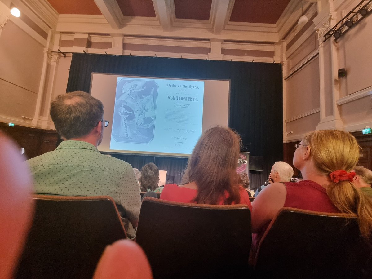 Indulging the goth inside with a sunny day indoor talk on the Vampyre in literature, from Christopher Frayling.  #YorkIdeas