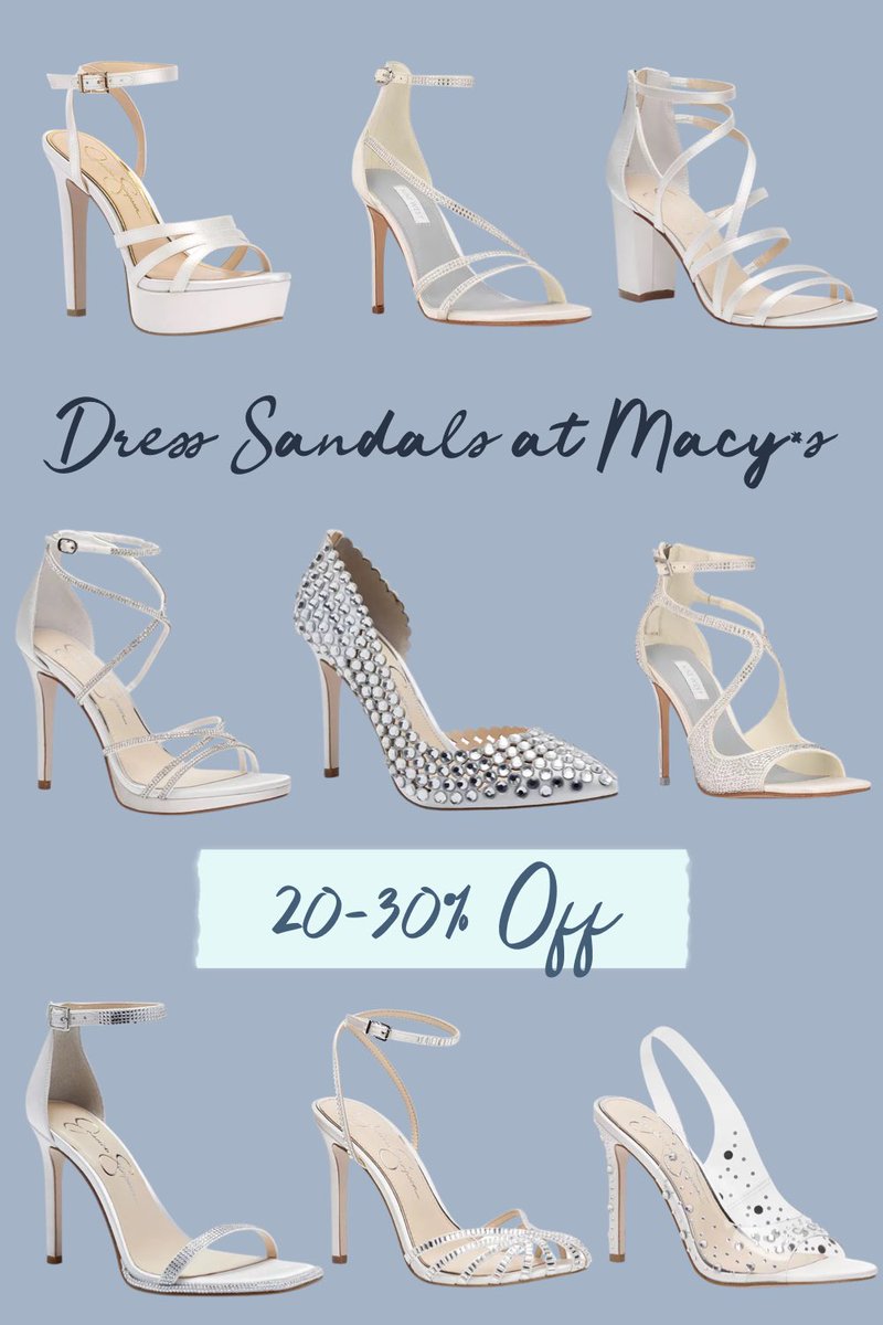 Dress sandals on sale at Macy*s 20-30% off for a very limited time. See all my picks below.

ltk.app.link/e2FWtKpXkAb

#weddingshoes #weddingsandals #brideshoes #bridalshoes #bridalsandals