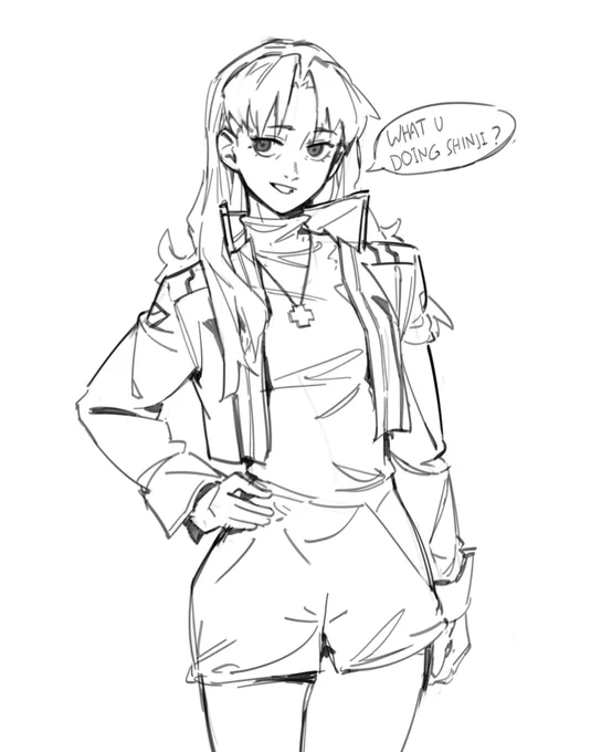 Feel many were waiting for this one 🤔
Misato katsuragi study sketch 
