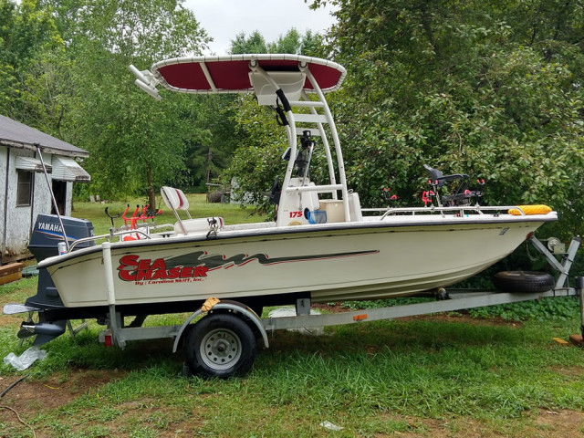 Stryker TTops on X: 2005 Carolina Skiff Sea Chaser with SG300 T