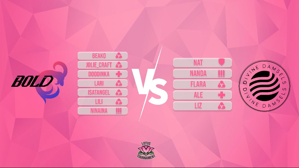 LotusTournament's tweet photo. SEGUNDA PARTIDA DO DIA ÀS 17H 
 
Divine Damsels  📷  Bold https://t.co/iiJZxRGdSV https://t.co/TwuCcOvB0u