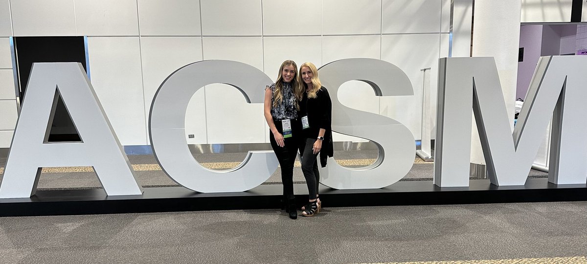 And that’s a wrap for #ACSM23 Denver… of course my fave highlight was having @KarisChambliss join me!
See everyone next year in Boston!