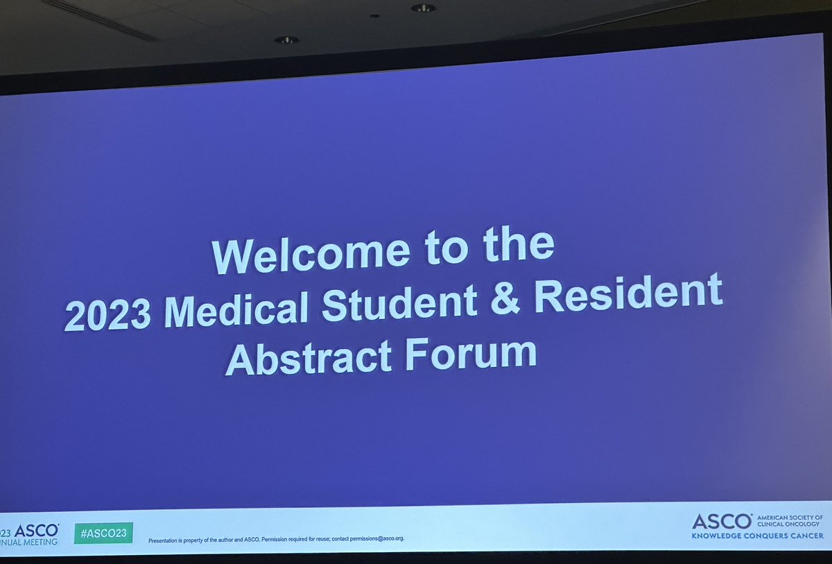 José Valentín López (@jvalentinlopez) on Twitter photo It’s time for the 2023 Medical Student & Resident Abstract Forum.
Come check out my poster (22) in S103.
#ASCO23 <a href="/LatinxOncology/">#LatinosInOncology</a> It’s time for the 2023 Medical Student & Resident Abstract Forum.
Come check out my poster (22) in S103.
#ASCO23 <a href="/LatinxOncology/">#LatinosInOncology</a>