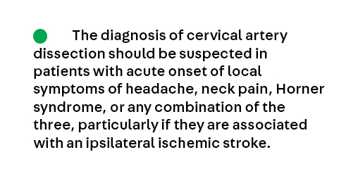 Bonus Key Point 4 from the article Cervical Artery Dissection by Dr. Setareh Salehi Omran (@SetarehOmranMD), which is available to subscribers at continpub.com/CervArtDis #neurology #MedEd #NeuroTwitter